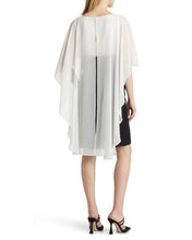Load image into Gallery viewer, Chiffon Cape Dress with Soutache Waist