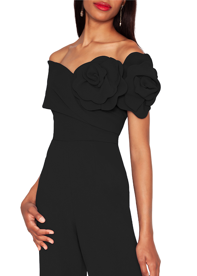 Buy Online FOCUS by Shani - Off The Shoulder Floral Jumpsuit for