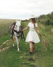 Load image into Gallery viewer, Novelty Appliqué Dress in White
