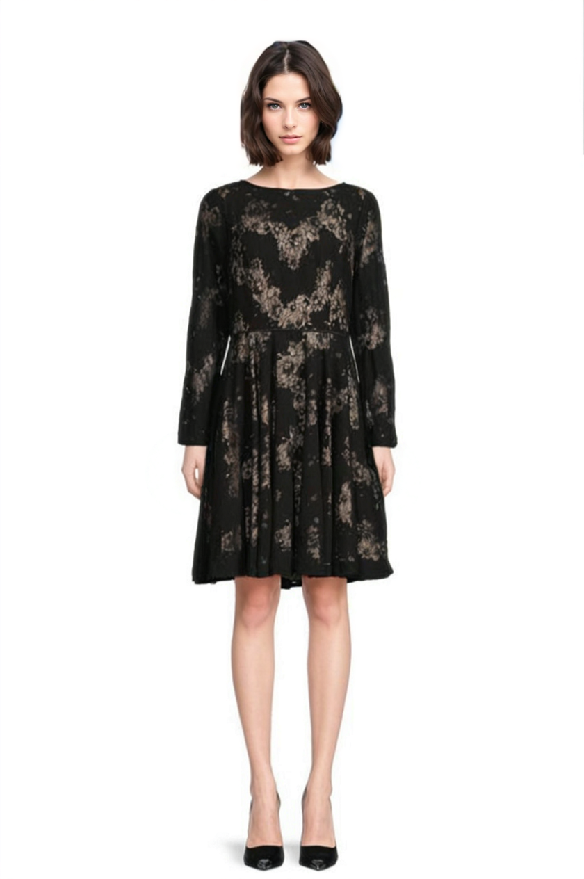 FOCUS by Shani Chevron Lace Dress FOCUS by Shani Chevron Lace Dress