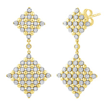 Load image into Gallery viewer, 14K Gold &amp; 1.0 TCW Lab-Grown Diamond Drop Earrings