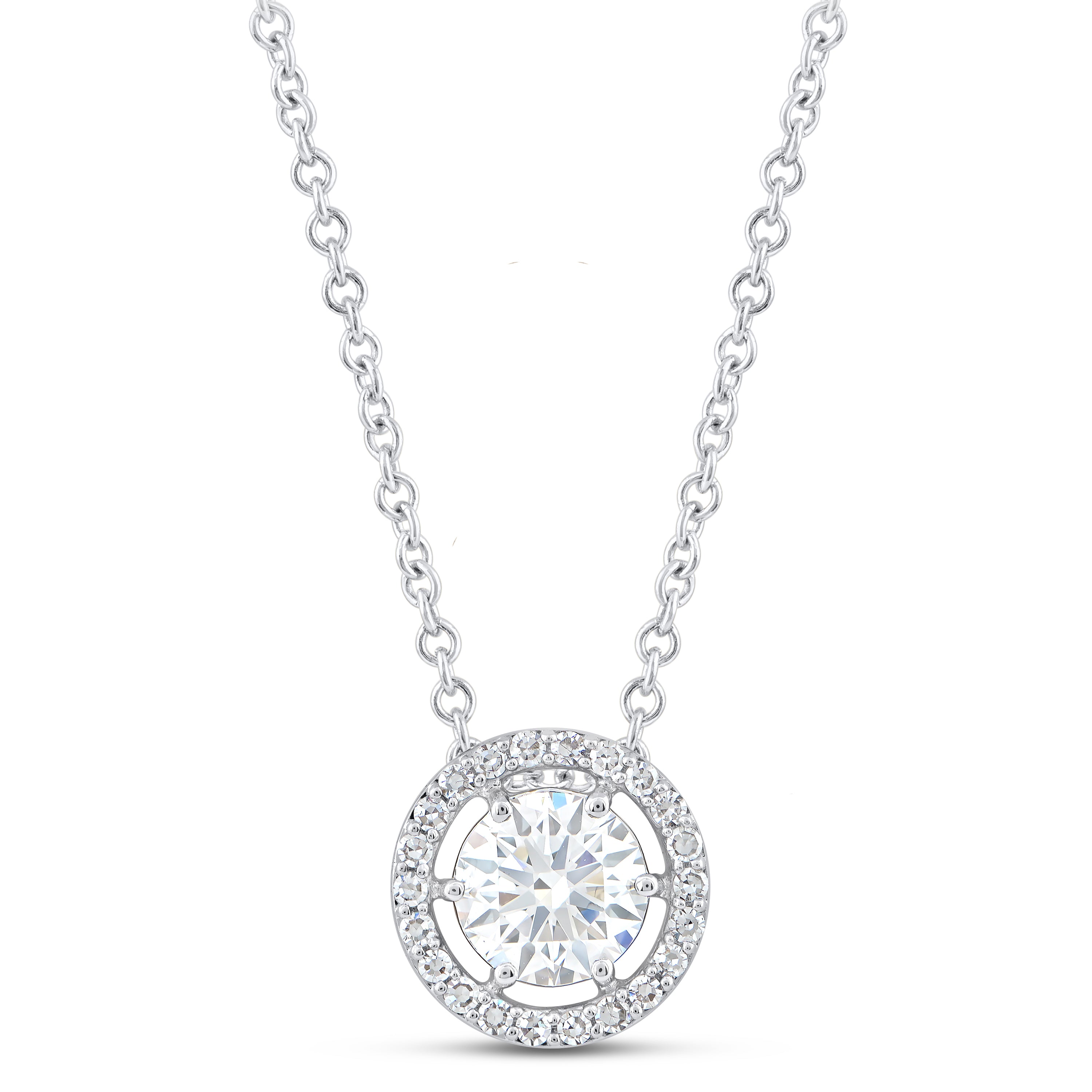 14K & 1 1/4 TCW Lab Grown Diamond Necklace