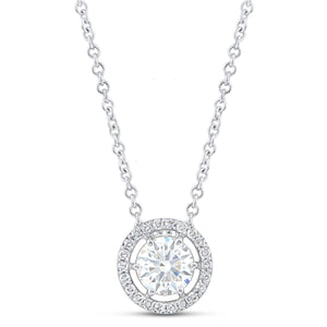 14K & 1 1/4 TCW Lab Grown Diamond Necklace