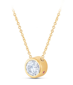 14K Gold & 2.03 TCW Lab-Grown Diamond Solitaire Necklace