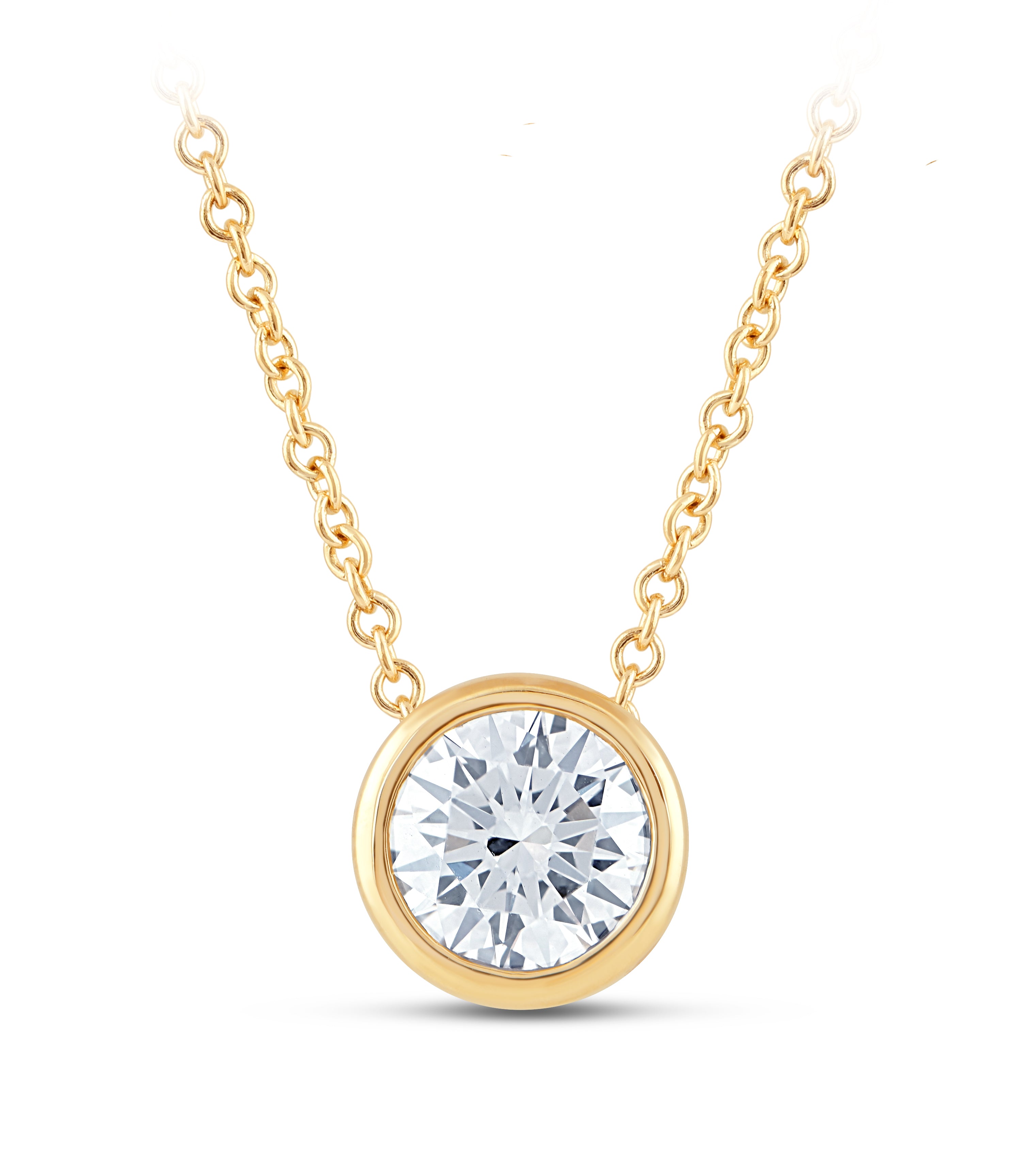 14K Gold & 2.03 TCW Lab-Grown Diamond Solitaire Necklace