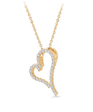 Load image into Gallery viewer, 14K Gold &amp; .40 TCW Lab Grown Diamond Heart Pendant