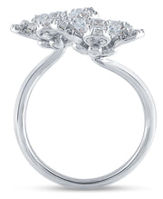 Load image into Gallery viewer, 14K Gold &amp; 1.98 TCW Lab-Grown Diamond Flower Wrap Ring