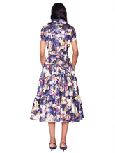 Load image into Gallery viewer, White Tie by Shani - Fit and Flare Printed Midi Dress