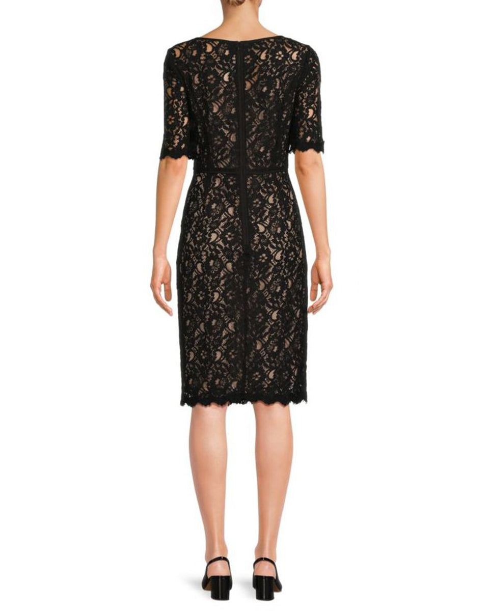 Buy Online FOCUS by SHANI - Lace Sheath Dress for Women | Shani Collection