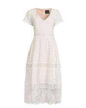 Load image into Gallery viewer, FOCUS by SHANI - Eyelet Embroidered Midi Dress