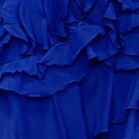 Load image into Gallery viewer, Asymmetric Tiered Ruffle Gown in Blue
