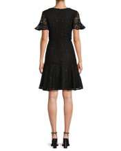 Load image into Gallery viewer, FOCUS by SHANI - Fit and Flare Embroidered Lace Dress