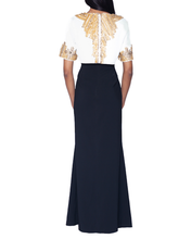Load image into Gallery viewer, Beaded Popover Column Gown