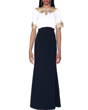 Load image into Gallery viewer, Beaded Popover Column Gown