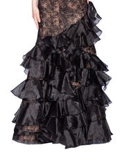 Load image into Gallery viewer, Dramatic Ruffle Gown