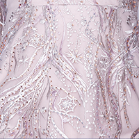 Load image into Gallery viewer, V-Neck Beaded Fit and Flare Gown