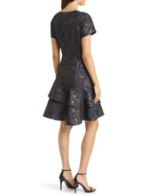 Load image into Gallery viewer, Double Tiered Hem Jacquard Dress
