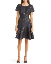 Load image into Gallery viewer, Double Tiered Hem Jacquard Dress