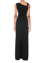 Load image into Gallery viewer, FOCUS by Shani - Sleeveless Bow Gown in Black