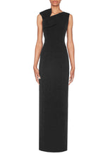 Load image into Gallery viewer, FOCUS by Shani - Sleeveless Bow Gown in Black