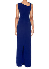 Load image into Gallery viewer, FOCUS by Shani - Sleeveless Bow Gown in Navy