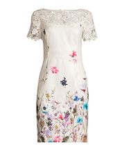 Load image into Gallery viewer, Printed Jacquard Sheath Dress