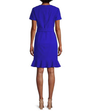 Load image into Gallery viewer, Crepe Dress with Flounce Hem