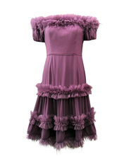 Load image into Gallery viewer, Ruffle and Feather Dress