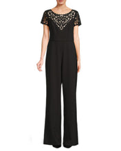 Load image into Gallery viewer, FOCUS by SHANI - Wide Leg Laser Cut Jumpsuit
