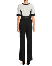 Load image into Gallery viewer, FOCUS by SHANI - Colorblock Splitneck Jumpsuit