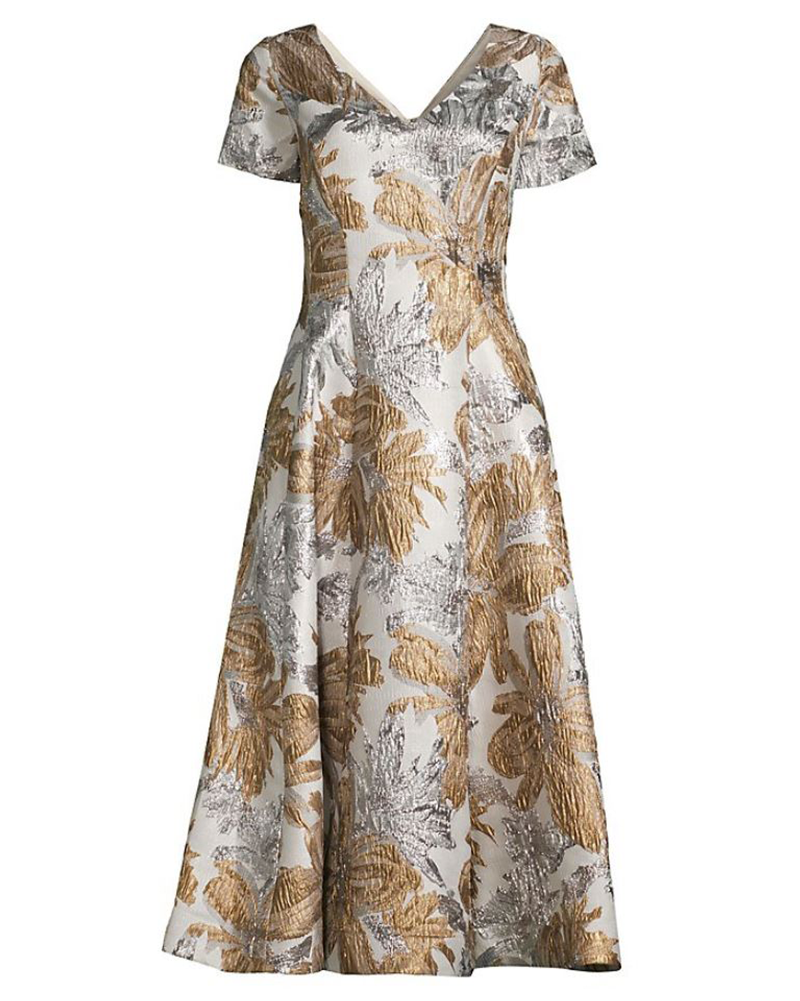 Buy Online Jacquard Fit & Flare Midi Dress for Women | Shani Buy Online Jacquard Fit & Flare Midi Dress for Women | Shani