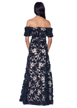 Load image into Gallery viewer, PREORDER - Off The Shoulder Gown with Floral Applique