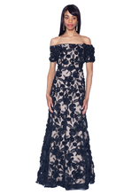 Load image into Gallery viewer, PREORDER - Off The Shoulder Gown with Floral Applique