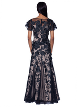 Load image into Gallery viewer, PREORDER - 3D Floral Fit and Flare Gown