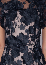 Load image into Gallery viewer, PREORDER - 3D Floral Fit and Flare Gown