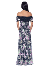 Load image into Gallery viewer, Off The Shoulder Novelty Embroidery Gown