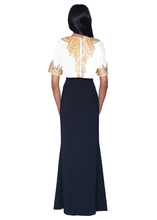 Load image into Gallery viewer, PREORDER - Beaded Popover Column Gown