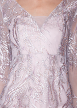 Load image into Gallery viewer, PREORDER - V-Neck Beaded Fit and Flare Gown