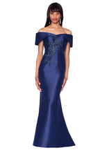 Load image into Gallery viewer, Off The Shoulder Mikado Gown