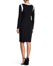 Load image into Gallery viewer, FOCUS by SHANI - Two Tone Bow Sheath Dress