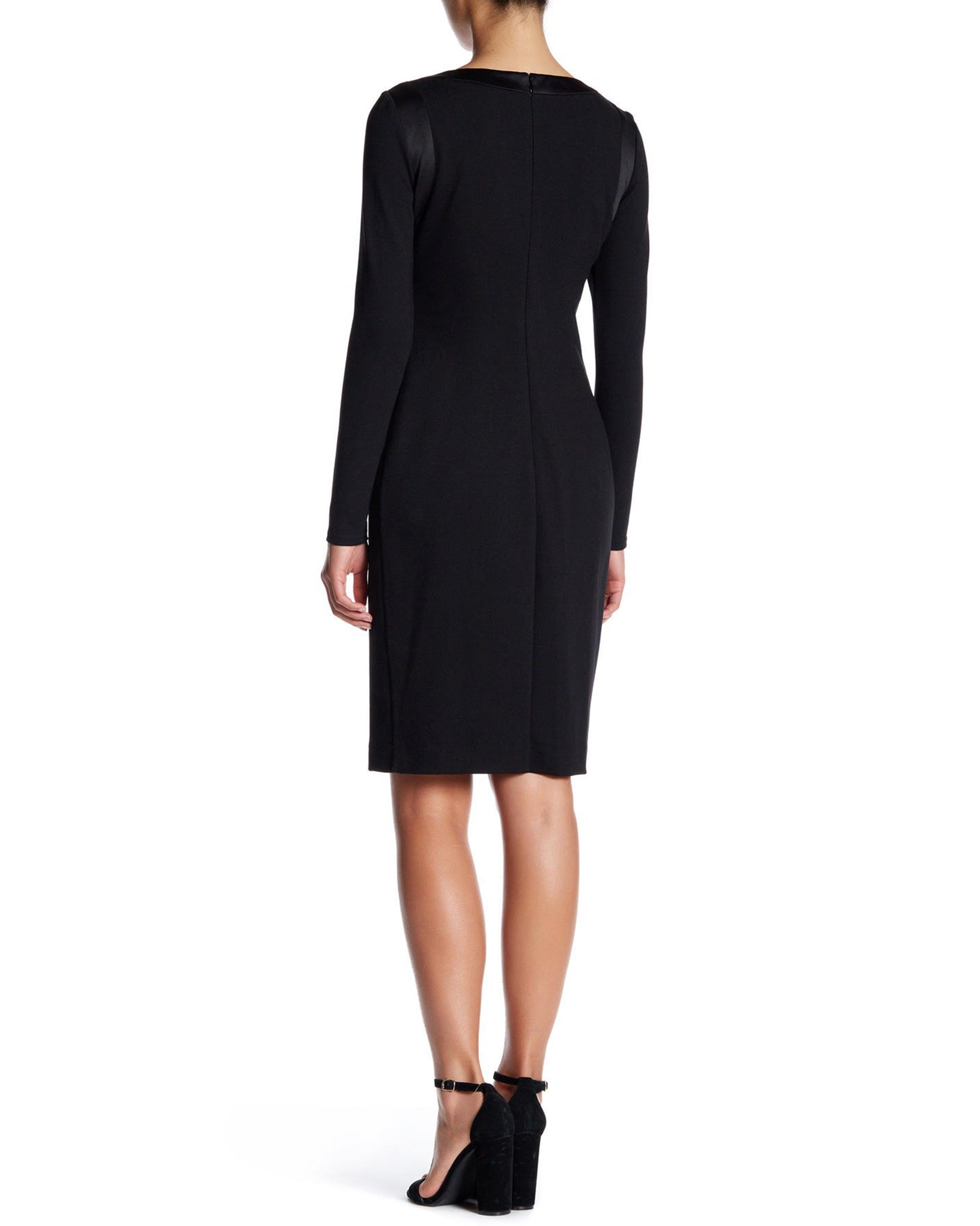 FOCUS by Shani Keyhole Bow Dress in Black FOCUS by Shani Keyhole Bow Dress in Black