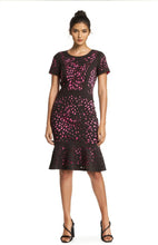 Load image into Gallery viewer, FOCUS by Shani — Tulip Flounce Laser Cut Dress in Pink