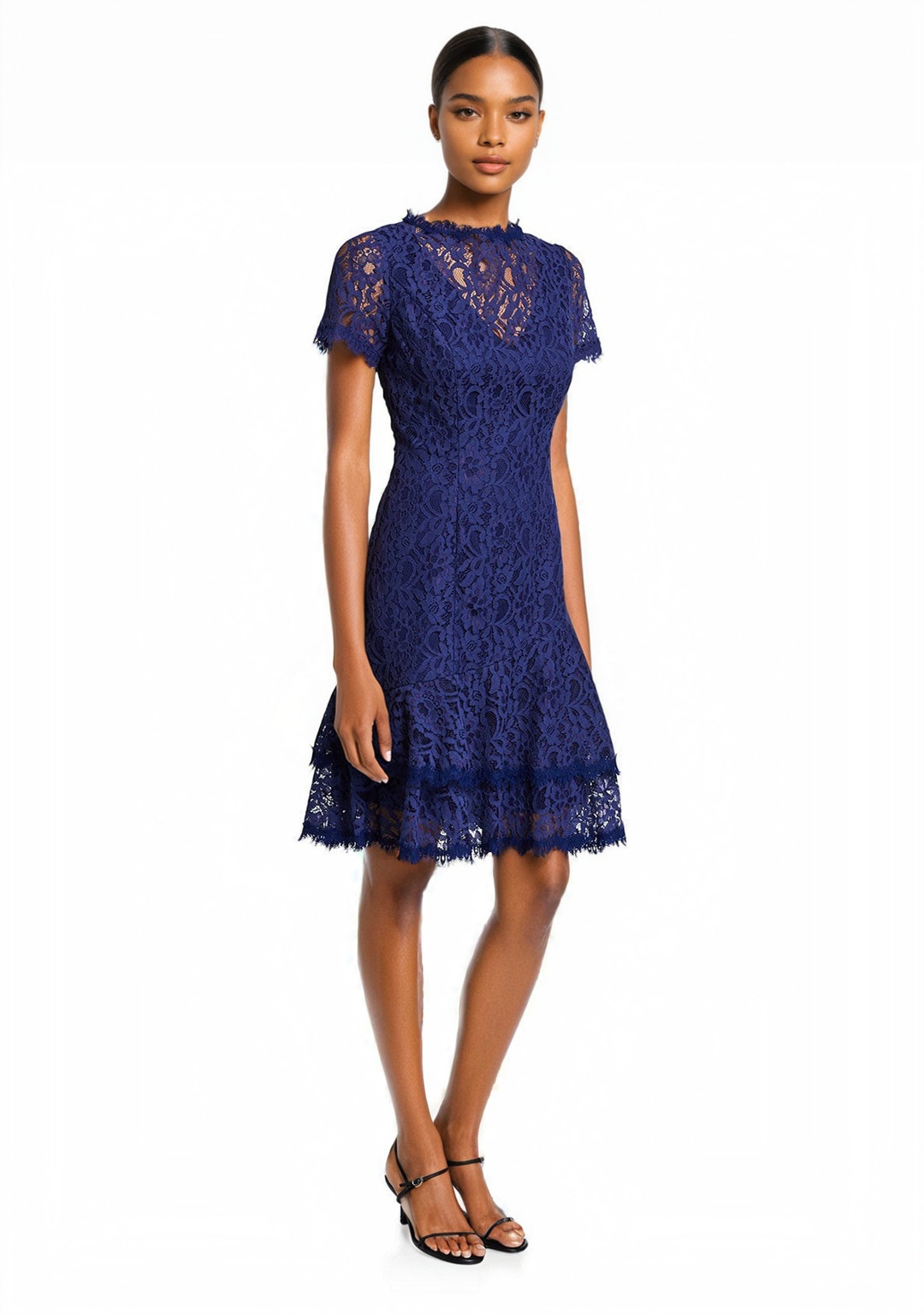 Double ruffle dress clearance