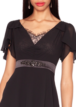 Load image into Gallery viewer, FOCUS by Shani - Georgette Ruffle Tiered Gown