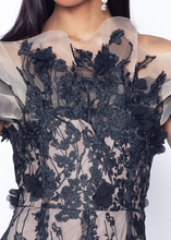 Load image into Gallery viewer, Off The Shoulder Flyaway Bodice Mermaid Gown