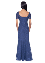 Load image into Gallery viewer, PREORDER - V-Neck Lace Gown with All Over Crystals