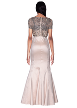 Load image into Gallery viewer, Beaded Mikado Fit and Flare Gown