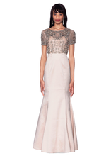 Load image into Gallery viewer, Beaded Mikado Fit and Flare Gown