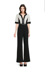 Load image into Gallery viewer, FOCUS by Shani — Colorblock Splitneck Jumpsuit