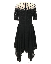 Load image into Gallery viewer, Handkerchief Floral Applique Lace Dress - 4